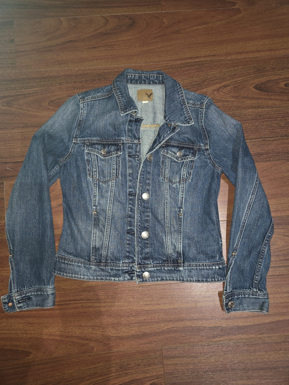 American Eagle Outfitters Classic Blue Denim Jean Jacket